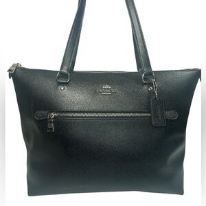 Coach Black Soffiano Large Leather Tote bag EUC!